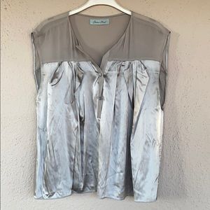 Geren Ford Silk Sleeveless Swing Top